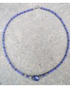 Alphabey's Lapis Brass Silver Plated Necklace for Women